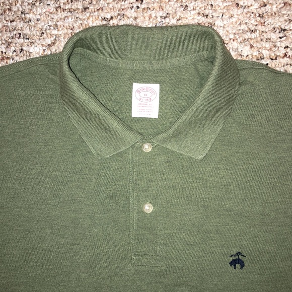 Brooks Brothers Men's Golden Fleece Stretch Supima Polo Shirt - Green Heather - Picture 2 of 7